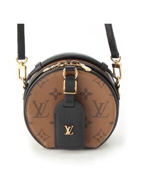 Louis Vuitton Monogram Reverse Mini Boite Chapeau Shoulder Bag Reactive Brown